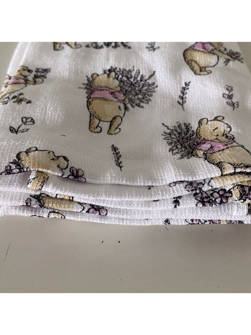 2 Pack Disney Winnie the Pooh Floral Flowers Spring Kitchen Towels 16 X 26” NEW - Picture 12 of 13